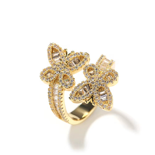 Adjustable Butterfly Ring