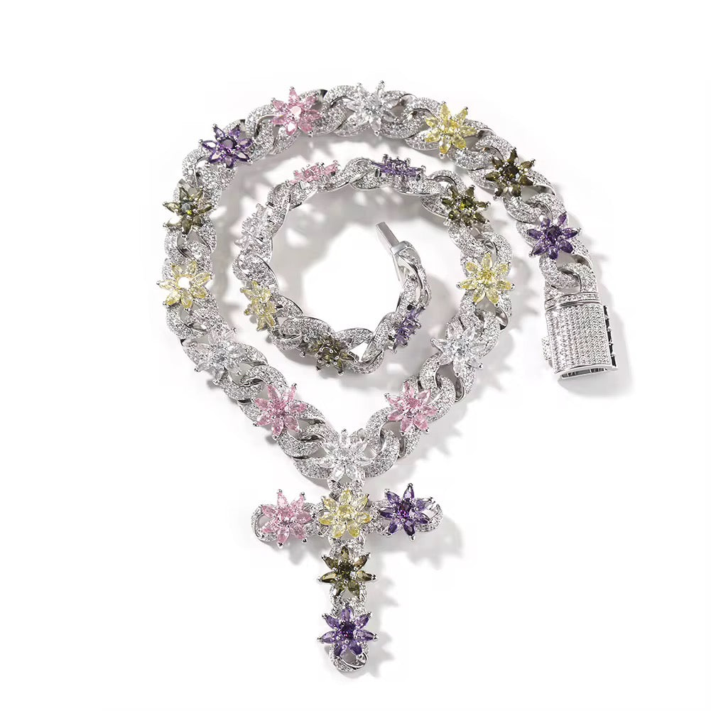 ICY CROSS NECKLACE