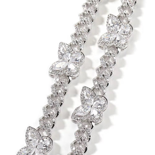 Butterfly Cuban Necklace