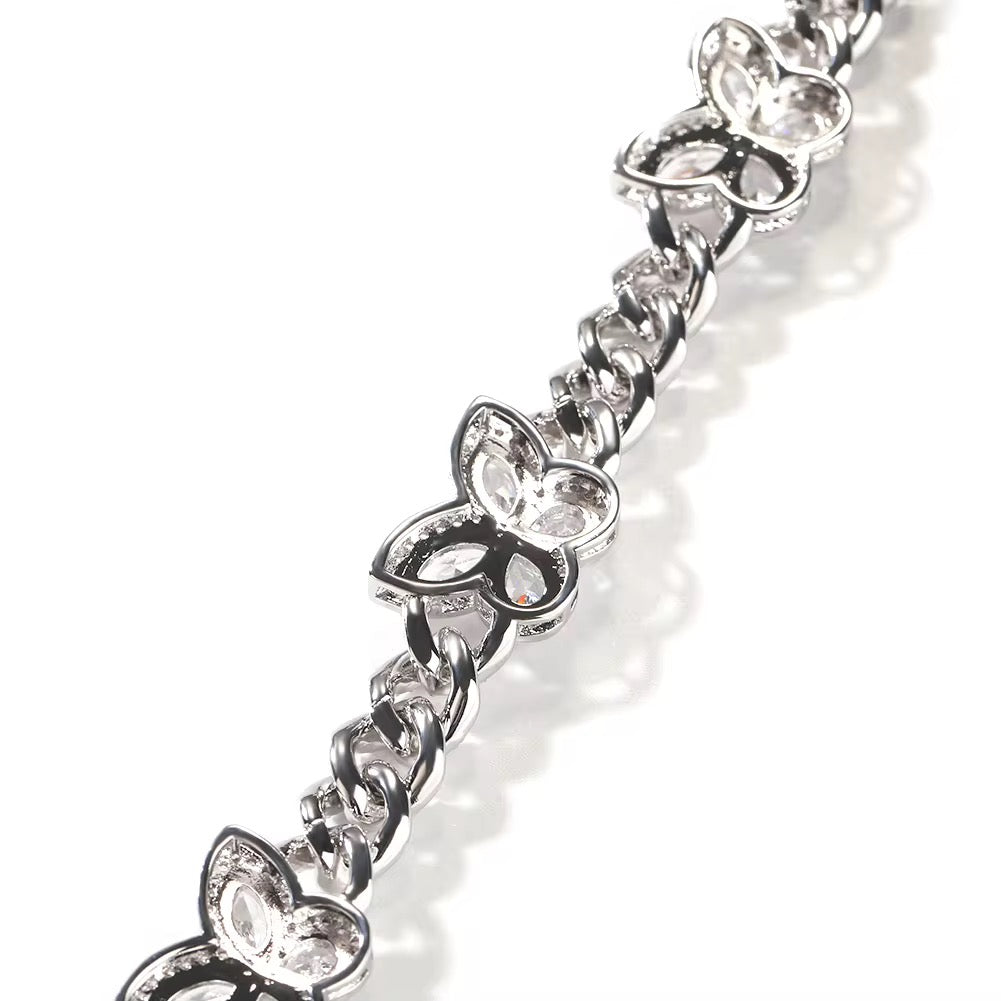 Butterfly Cuban Necklace
