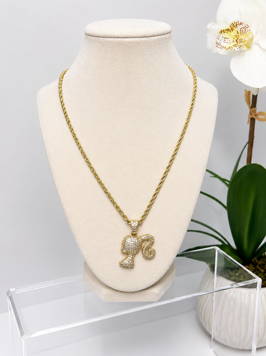 Bling Barbie necklace