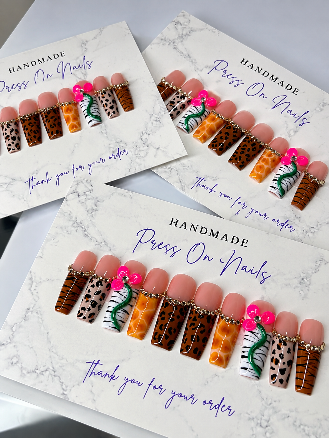 Wild Tropic press on nails