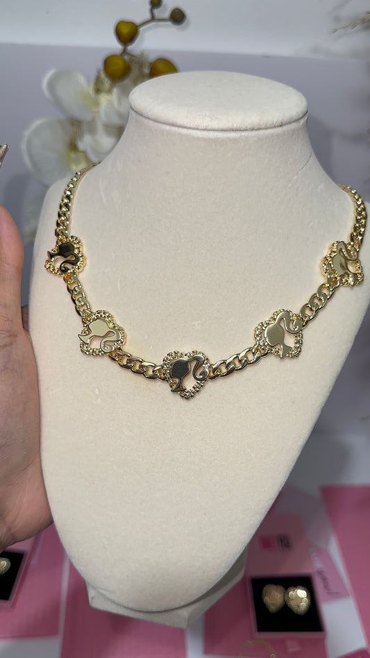Barbie Cuban Necklace