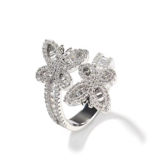 Adjustable Butterfly Ring