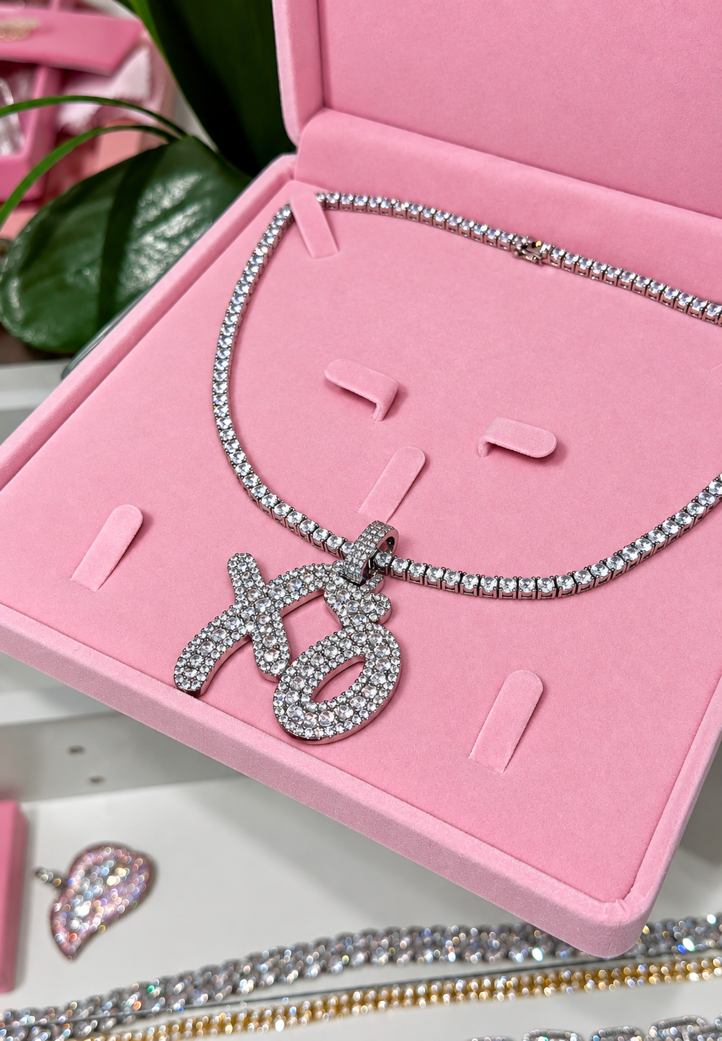 XO Iced Tennis necklace