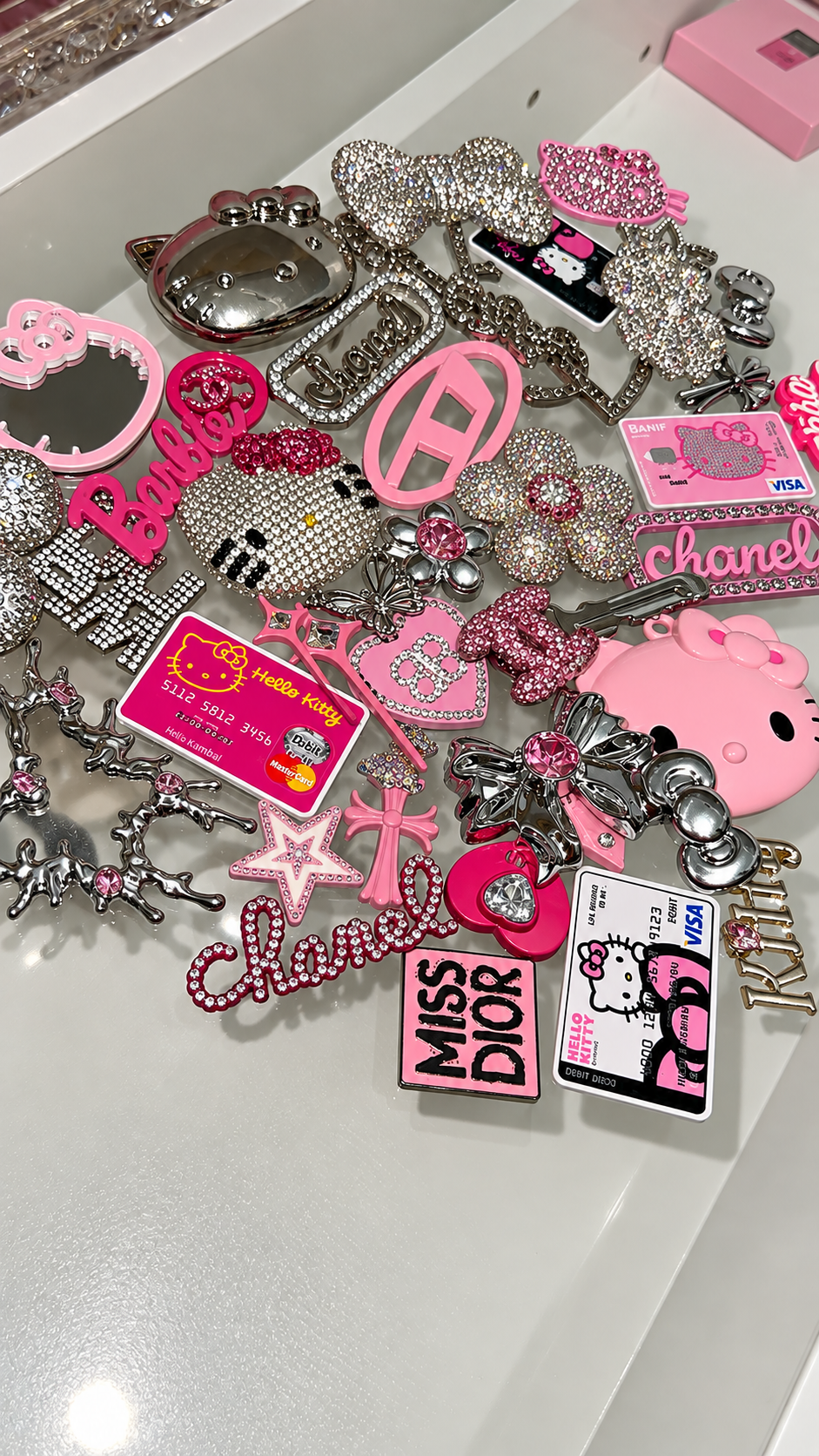 PINK JUNK CHARMS